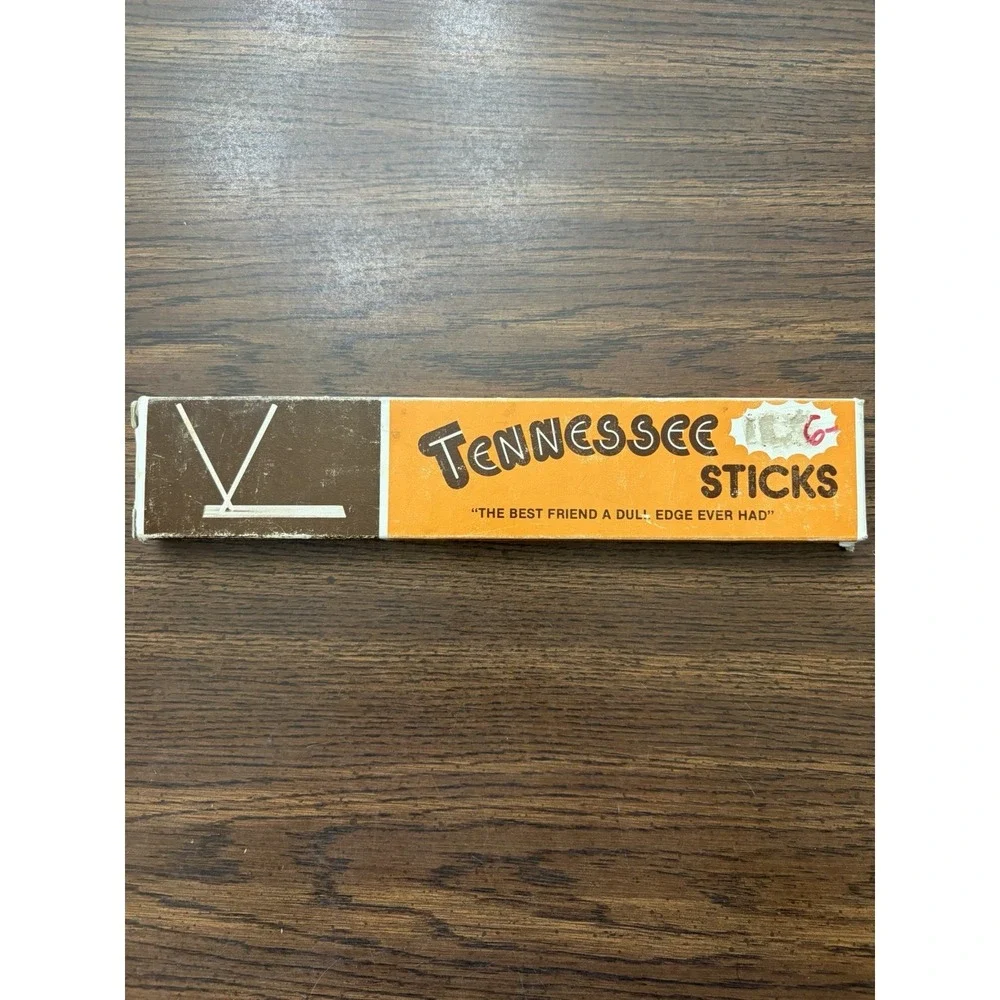 Vintage Tennessee Sticks Ceramic Knife Sharpener Original Box